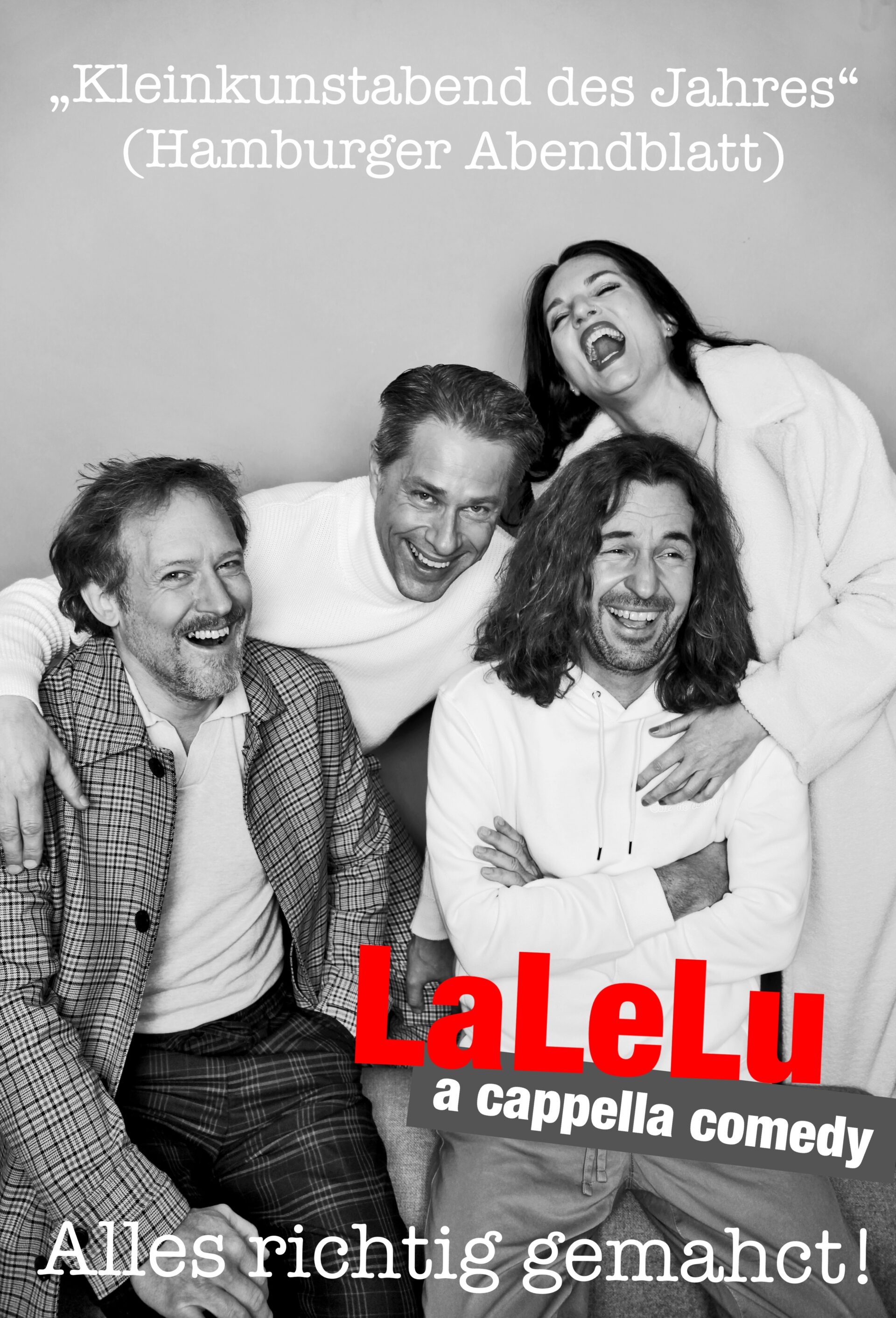 Kleinkunstabend des Jahres 2022 - LaLeLu a cappella comedy, "Alles richtig gemahct!"