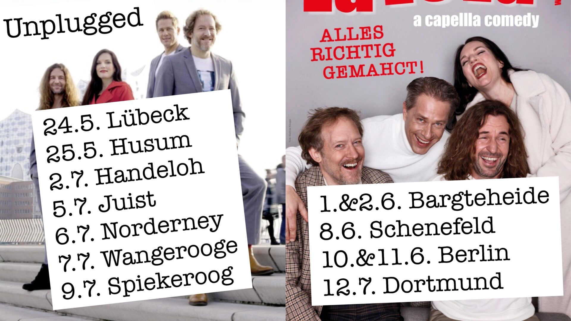 LaLeLu a cappella comedy im Frühsommer 2023